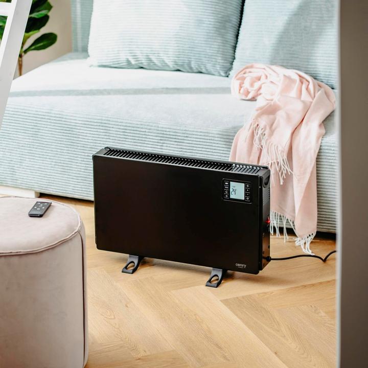 Produktbild Camry Radiator CR 7739 Convection fan heater with remote control, LCD display, Black | (2000 W)