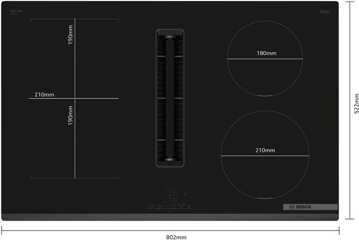 Actual product image Bosch Hausgeräte PVS831B16E (80.20 cm, Induction hob)