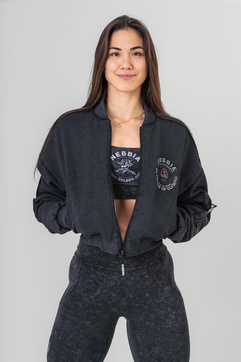 Produktbild Nebbia Washed-Off Women's Bomber Jacket (S)