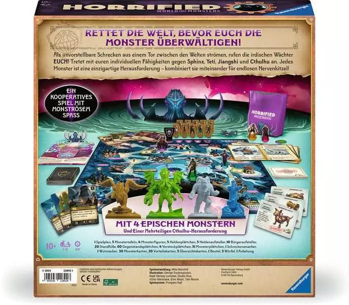 Productafbeelding Ravensburger 22892 - Horrified: World of Monsters - Coöperatief en meeslepend bordspel voor iedereen (Duits)