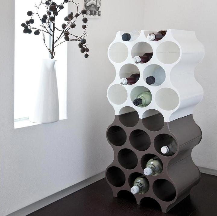 Image du produit Koziol Porte-bouteilles SET-UP Deep Grey (24 x 36 x 37 cm, 10 Fl.)