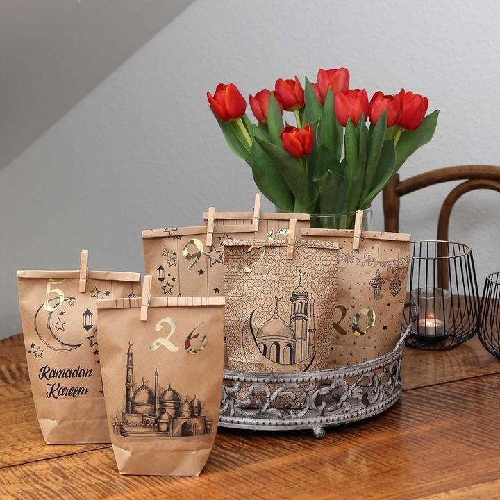 Immagine prodotto Papierdrachen DIY Ramadan Kalender mit 30 Geschenktüten (30x)
