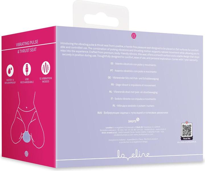 Produktbild Loveline Vibrating Pulse and Thrust Seat - Purple