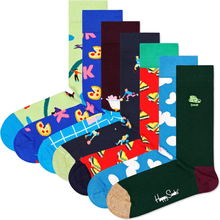 Image du produit Happy Socks Chaussettes décontractées et confortables (paquet de 7, 36 - 40)