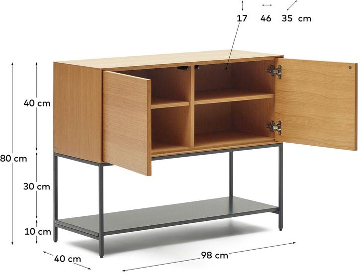 Produktbild Kave Home Vedrana (40 x 97.5 x 80 cm)
