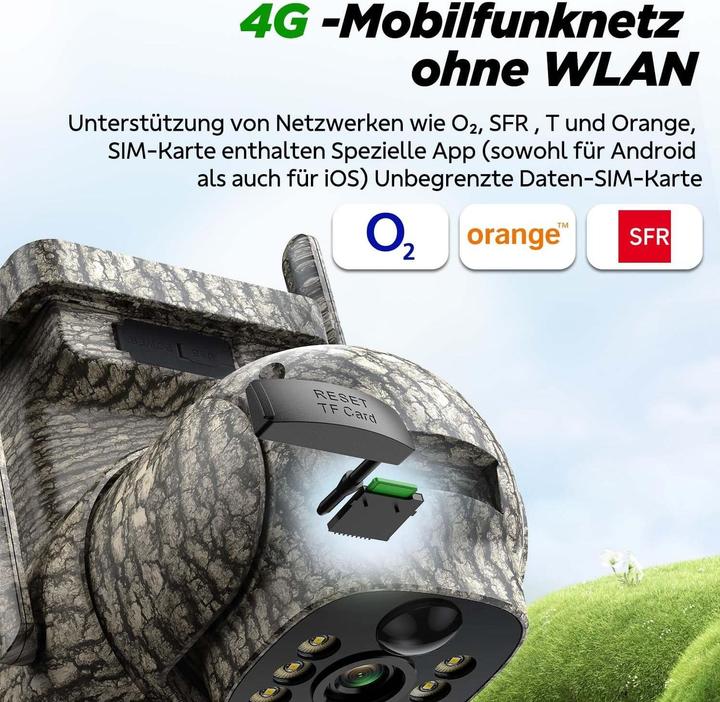 Produktbild Voopeak Wildkamera mit App & Nachtsicht
