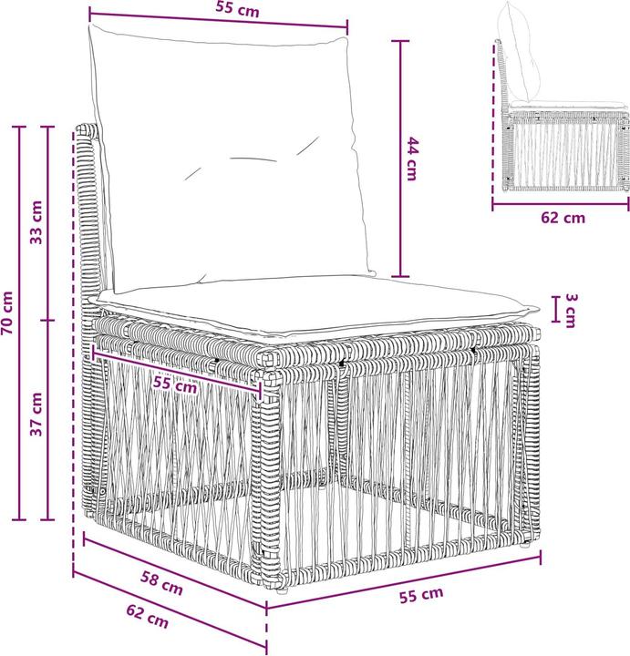 Produktbild vidaXL Garten-Sofa