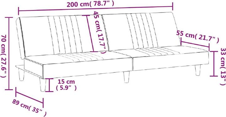 Image du produit vidaXL Schlafsofa