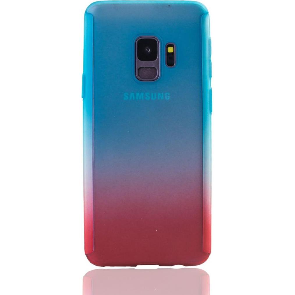 Thumbnail - König Design Hülle Handy Schutz für Samsung Galaxy S9 Full Case Cover Displayschutz Etuis Rot (Samsung Galaxy S9+), Smar...
