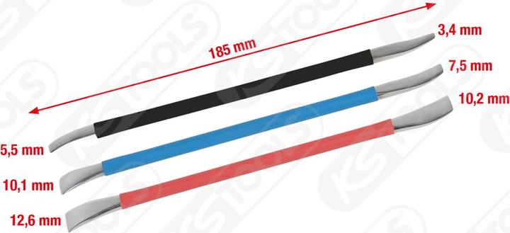 Produktbild KS Tools Präzisions-Hebelwerkzeug-Satz, 3-tlg (185 mm)