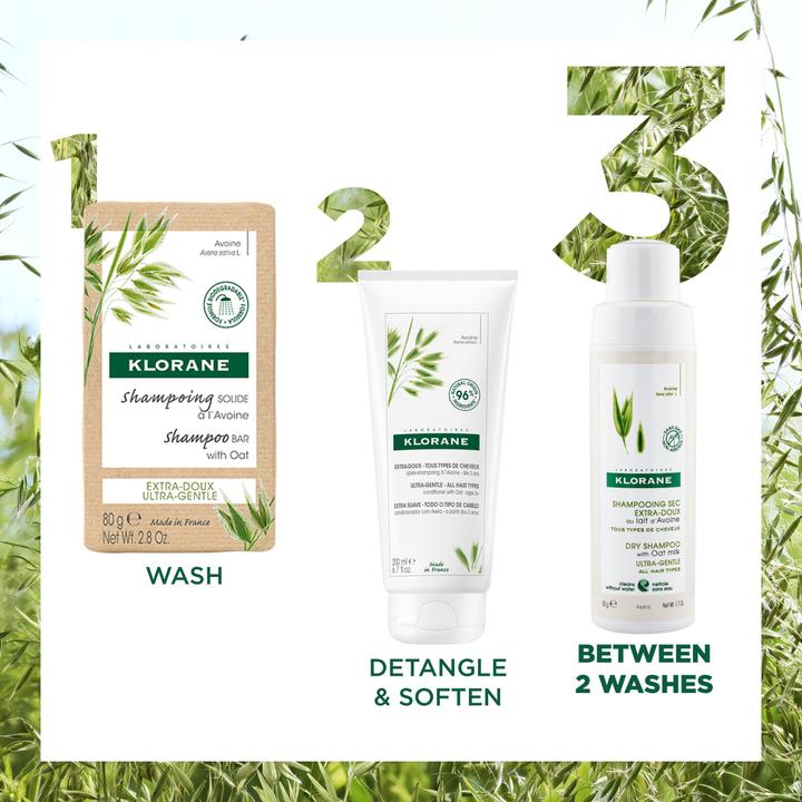 Produktbild Klorane Extra-sanftes Trockenshampoo mit Hafermilch Aerosolfrei (Trockenshampoo, 88 g)