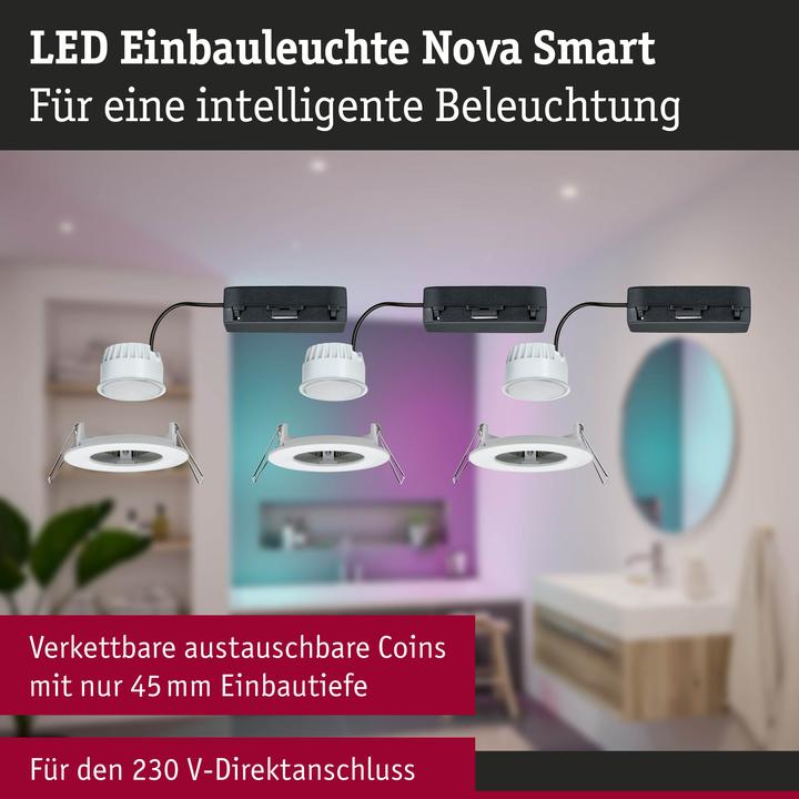Produktbild Paulmann Einbauleuchte Nova Set Zigbee (500 lm)