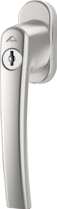 Roto Window handle ROTOLINE - TiltFirst lockable, silver anodised aluminium