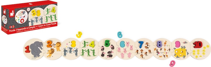 Actual product image Janod learn numbers (10 pieces)