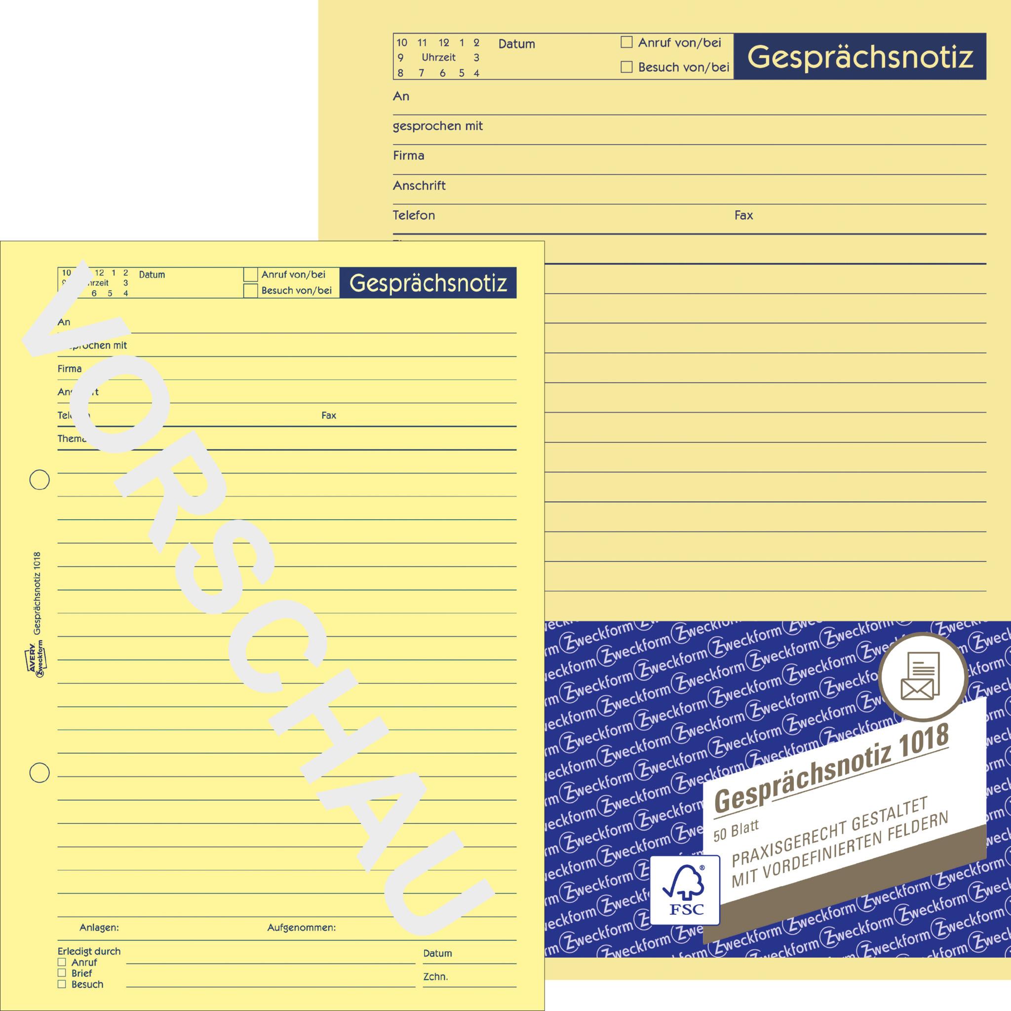 Avery Gesprächsnotiz (50 x) (1018)