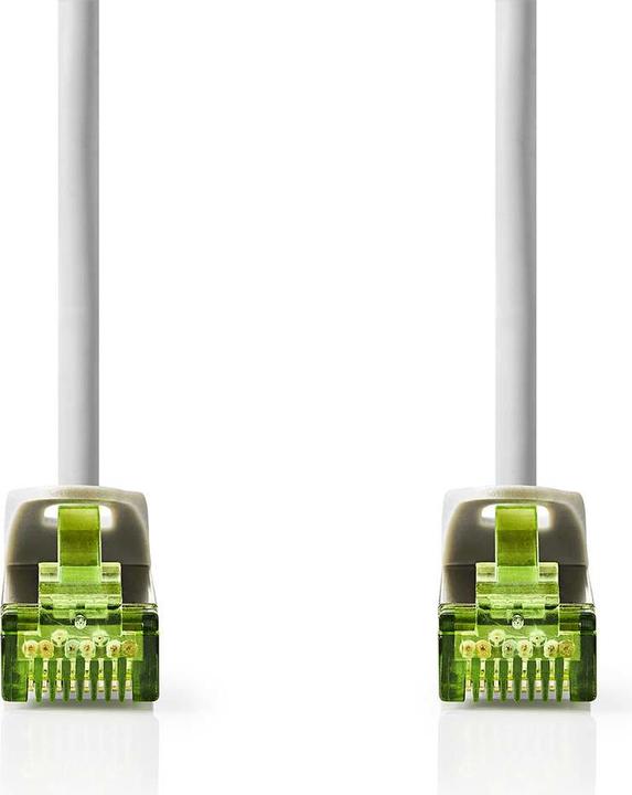 Productafbeelding Nedis Cat 7 Kabel- S/FTP- RJ45 Stekker- 10,0 m- Rond- LSZH- Grijs- (S/FTP, CAT7, 10 m)