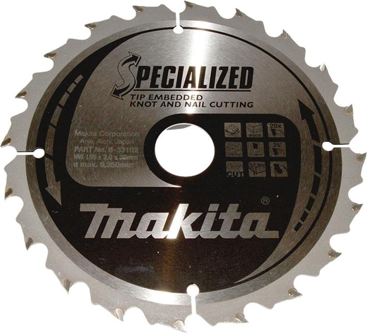 Produktbild Makita SPECIALIZED Sägeb.185x30x20Z