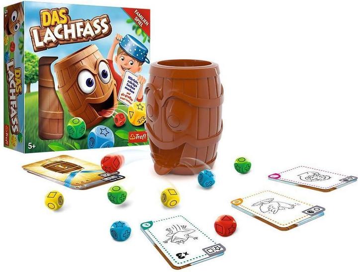 Produktbild Trefl Das Lachfass ist ein verrücktes Spiel für die ganze Familie, bei dem ihr alle gleichzeitig die verrü (Deutsch, 2 - 4 Spieler)