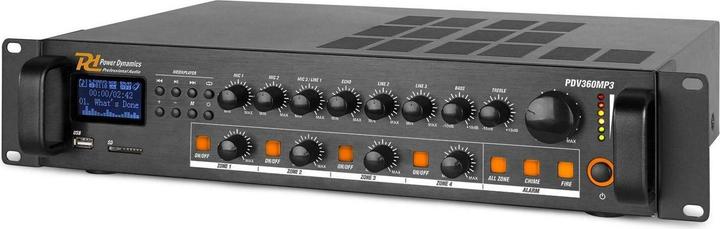 Produktbild Power Dynamics PDV360MP3 4-Zonen Mischer (Endstufe)