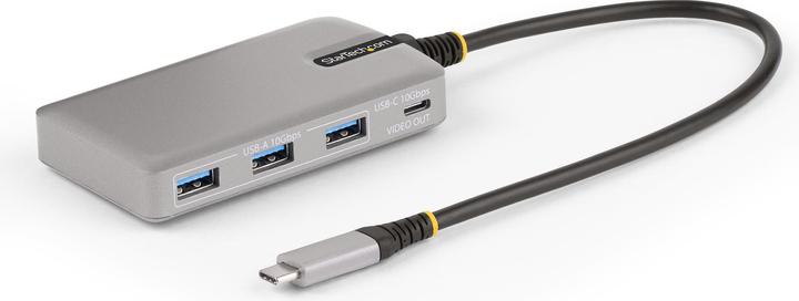 StarTech com 4-Port USB-C Hub mit DP Alt Mode Videoausgang 4K 60Hz - USB-C auf 3x USB-A & USB-C, 100 (USB-C, 4 Ports)