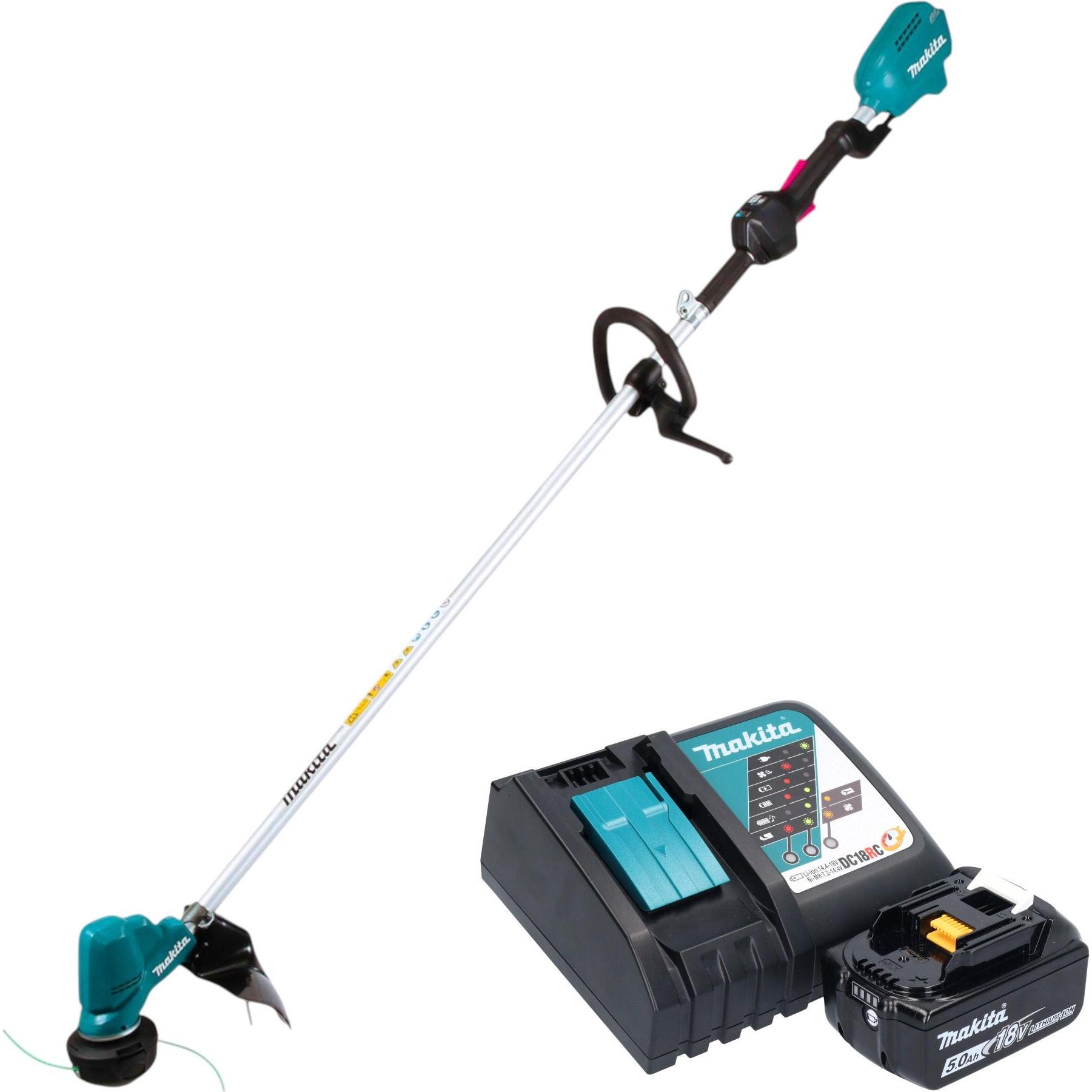 Makita, Decespugliatore, DUR 190 LRTX9 Akku Rasentrimmer 18 V 300 mm Brushless + 1x Akku 5,0 Ah + Ladegerät
