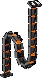 Actual product image Powerton ERGO GANSO PRO Kabel-Organizer, schwarz-orange