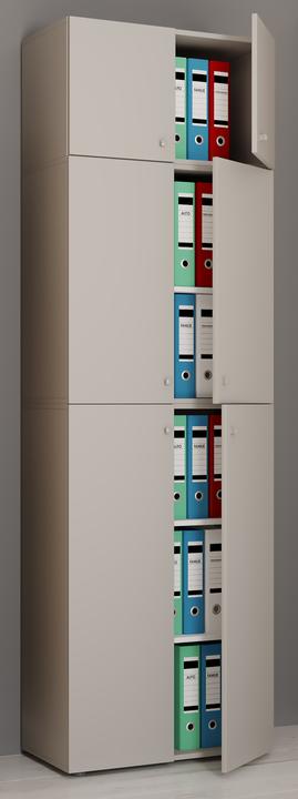 Produktbild VCM Büroschrank Aktenschrank Lona 5-fach Aufsatz (70 x 39 x 223 cm)