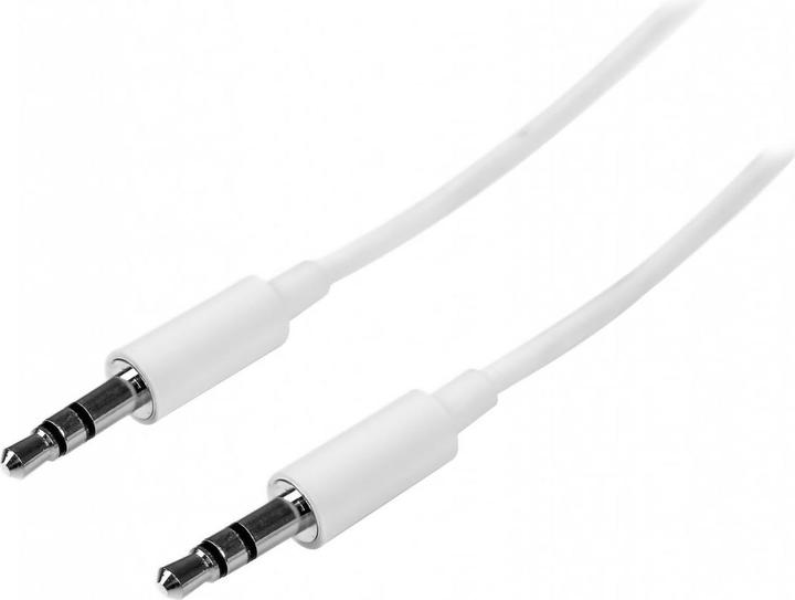 Actual product image StarTech Slim 3.5mm Stereo Audio Cable (1 m, 3.5mm jack (AUX))