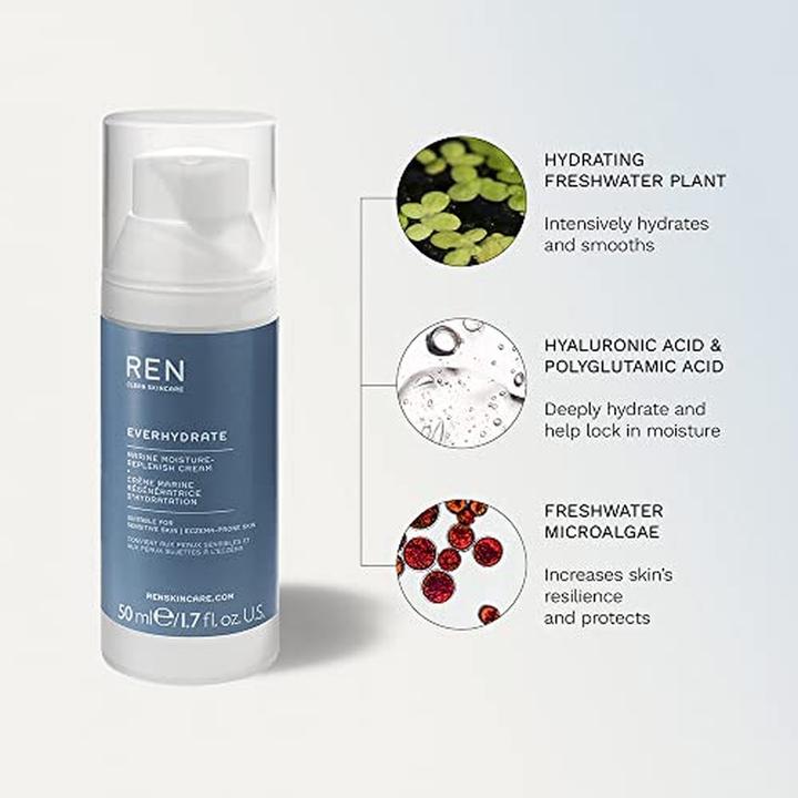 Actual product image Ren Marine Moisture-Replenish Cream 50 ml (50 ml, Day cream)
