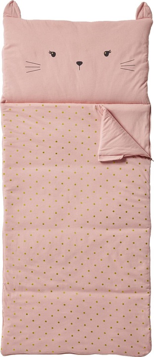 Immagine prodotto Vertbaudet Kinder Schlafsack KATZE mit Recycling-Materialien Oeko-Tex (160 cm)