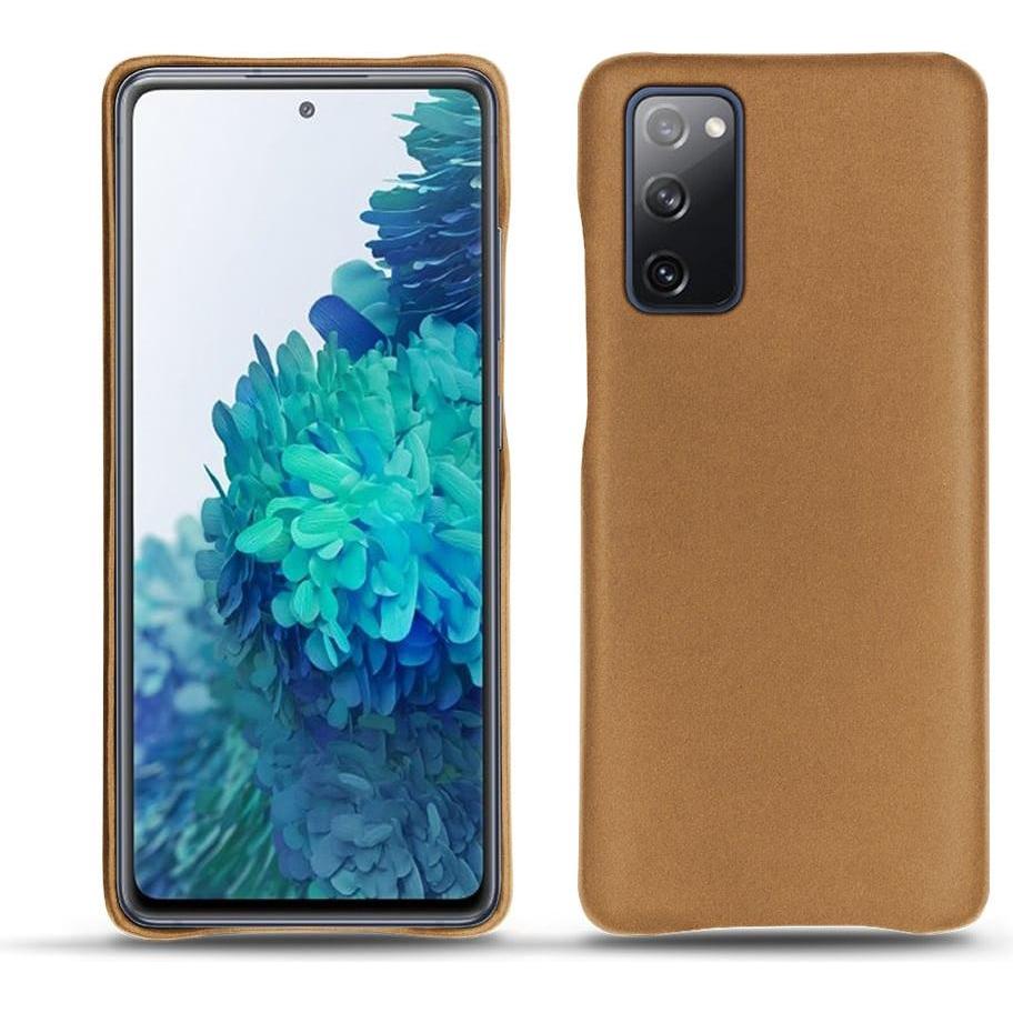 Noreve Lederschutzhülle (Samsung Galaxy S20 FE), Smartphone Hülle, Beige
