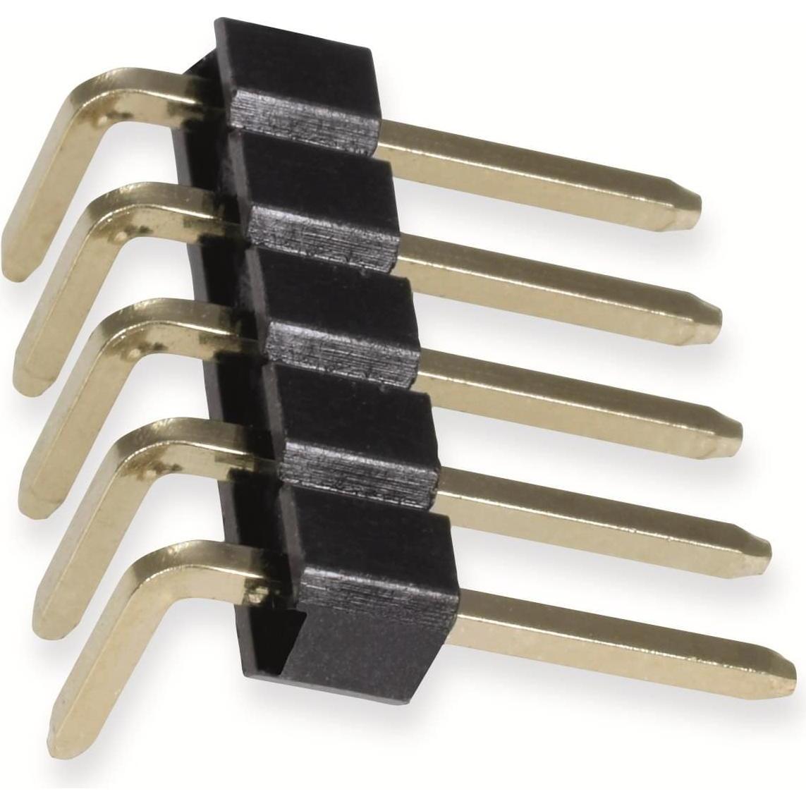 Thumbnail - Eneroid, Multimeter, Stiftleiste, abgewinkelt, vergoldet, 1x 5-polig, 10 Stück