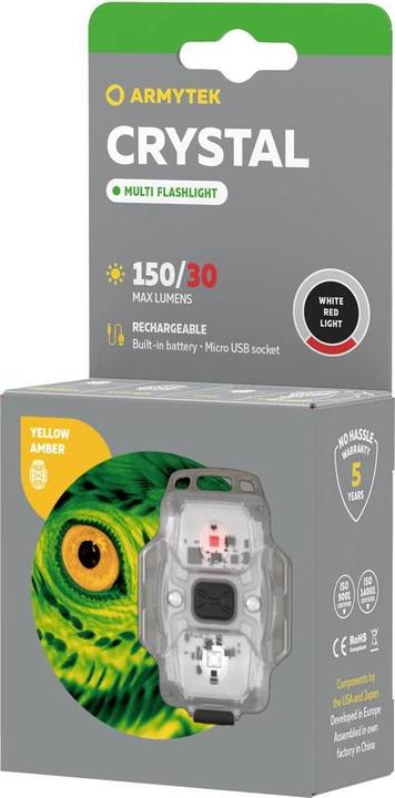 Image du produit ArmyTek Latarka Crystal Yellow (jaune cristal) (6.30 cm, 150 lm)