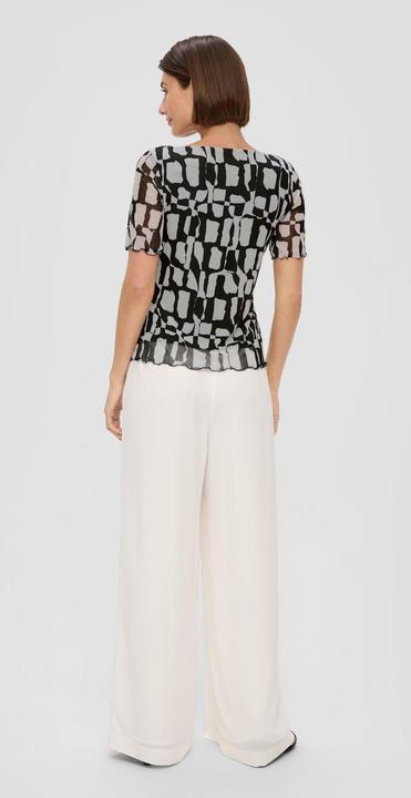 Actual product image S.Oliver T-Shirt T-Shirt mit Mesh-Overlay (36)