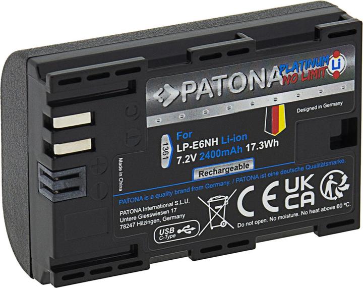 Image du produit Patona LP-E6NH Set (Chargeur de batterie d'appareil photo, Batterie de l'appareil photo)