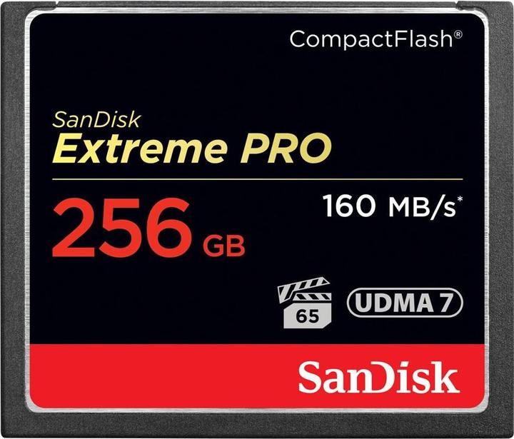 Actual product image SanDisk Extreme Pro Compact Flash (256 GB, CF)
