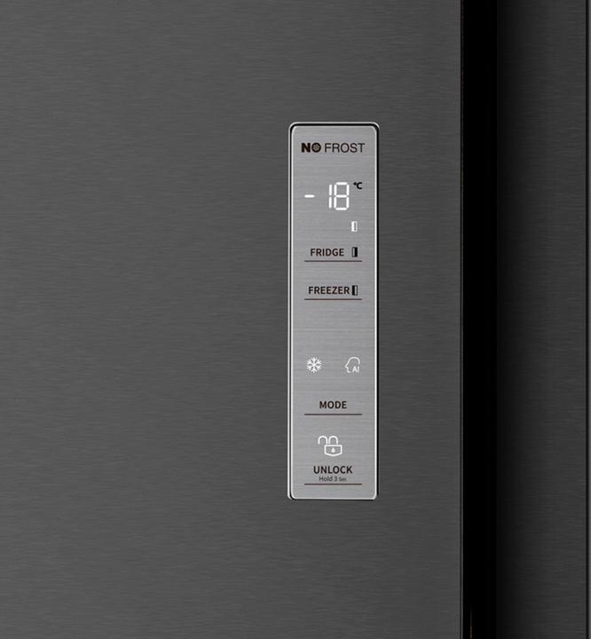 Image du produit Etna AKV678ZWA - Amerikaanse koelkast - Zwart - No-Frost (519 l)