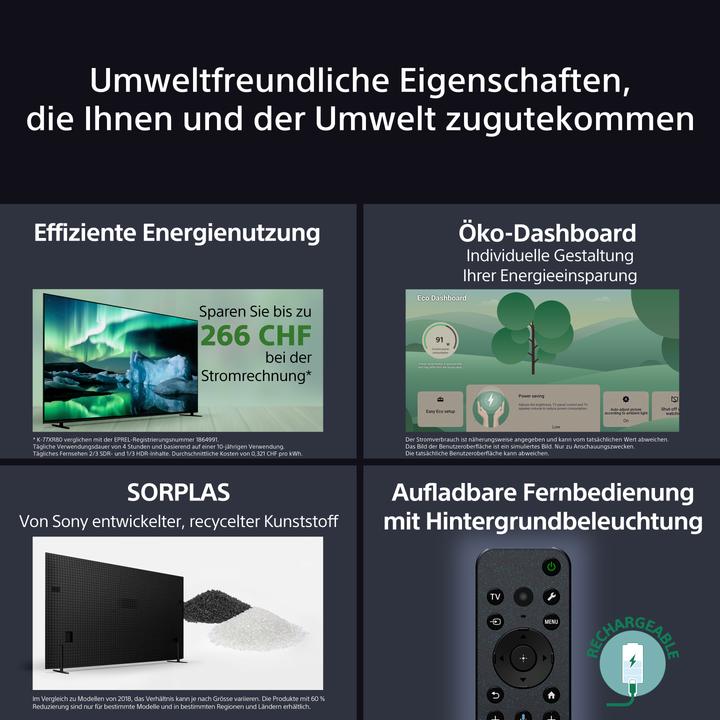 Image du produit Sony K55XR8APAEP (55", Bravia 8A, OLED, 4K, 2025)