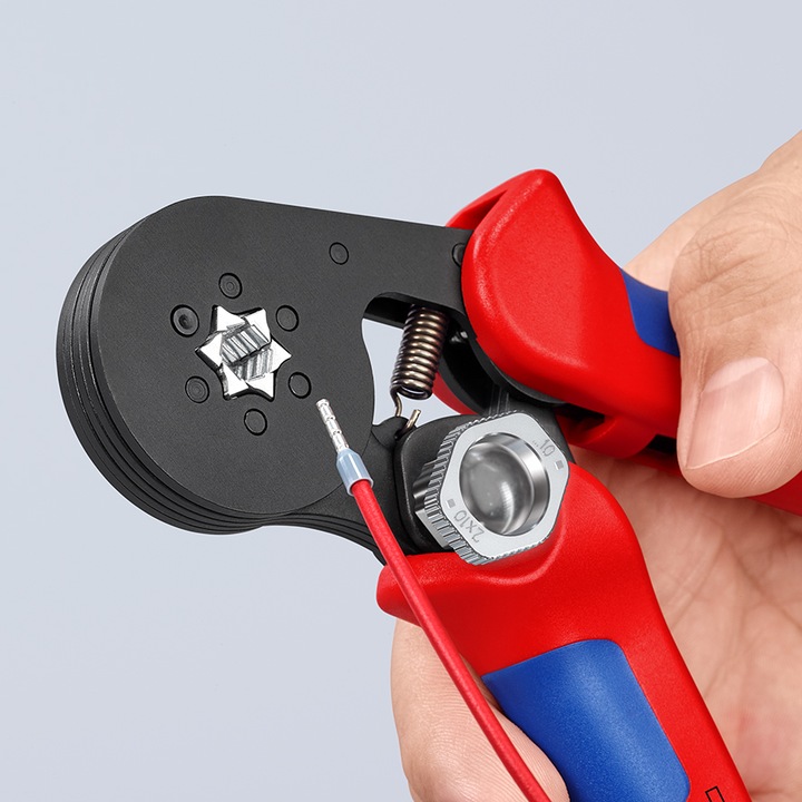 Actual product image Knipex Self-Adjusting Crimping Pliers for wire ferrules (180 mm)