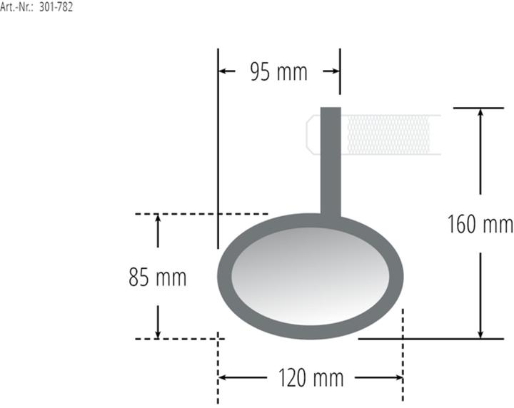Valori nutrizionali e ingredienti Highsider Specchietto per manubrio FERRARA 2 nero