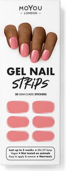 Image du produit MoYou London Gel Nail Strips (Dissolvant pour vernis à ongles, Flamingo Blush)