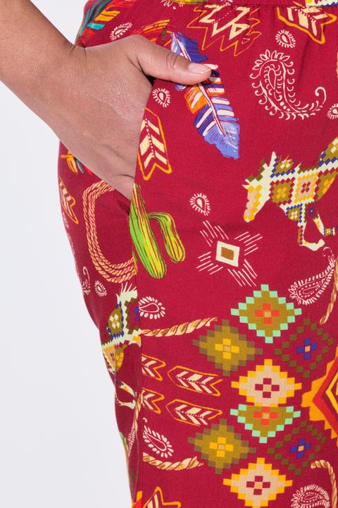 Immagine prodotto Angel of Style Pantaloni con taglio della gamba ampio e dritto e fantasia in stile western (46)