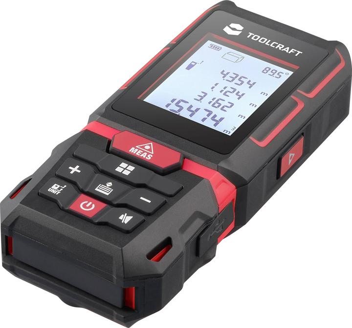 Actual product image Toolcraft Laser rangefinder Li-ion battery 60 m (60 m, 630 nm)
