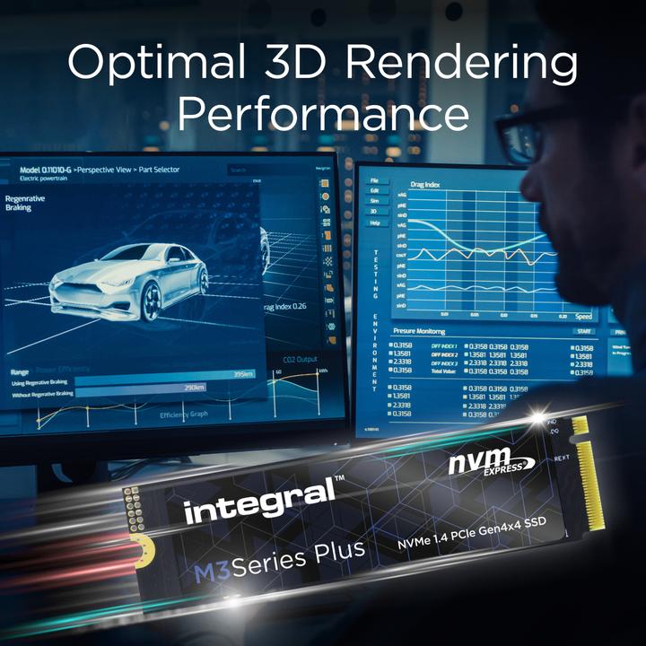 Image du produit 500GB SSD M.2 2280 NVME 1.4 PCIe Gen4x4 (500 Go, M.2 2280)