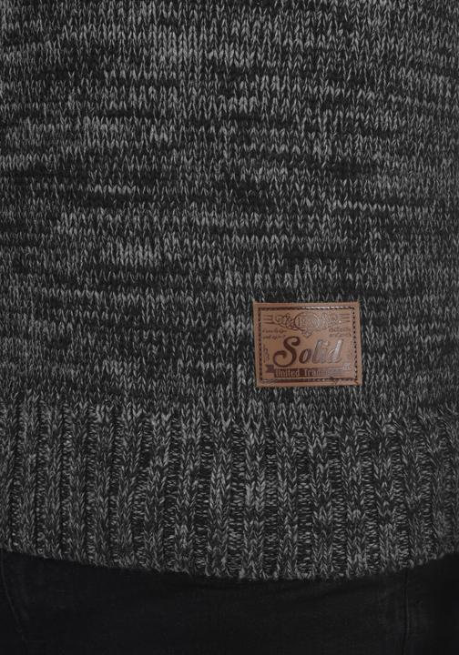 Image du produit Solid Phil Pull En Grosse Maille Pull-Over Tricot Pour Homme Avec Col Châle 100% Coton (S)