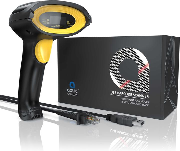 Produktbild Aplic USB Laser Barcode-Scanner (1D-Barcodes)