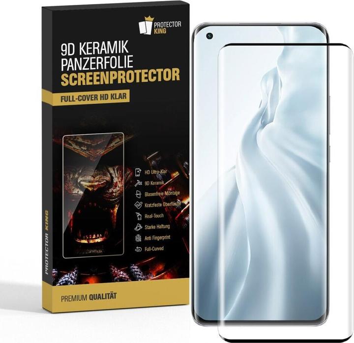 Produktbild Protectorking 2x Ceramic-Glass Full Cover HD Klar (2 Stück, Xiaomi Mi 11 Pro)