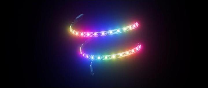 Produktbild Hyte Ls30 RGB Light Strips Blk 2pk (Blau, Grün, Mehrfarbig, RGB, Rot)
