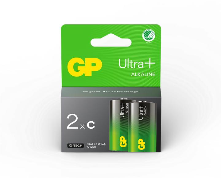 Produktbild GP Batteries Ultra Plus Alkaline Batterie C Baby 2er 1,5V Blister (2 Stk.)