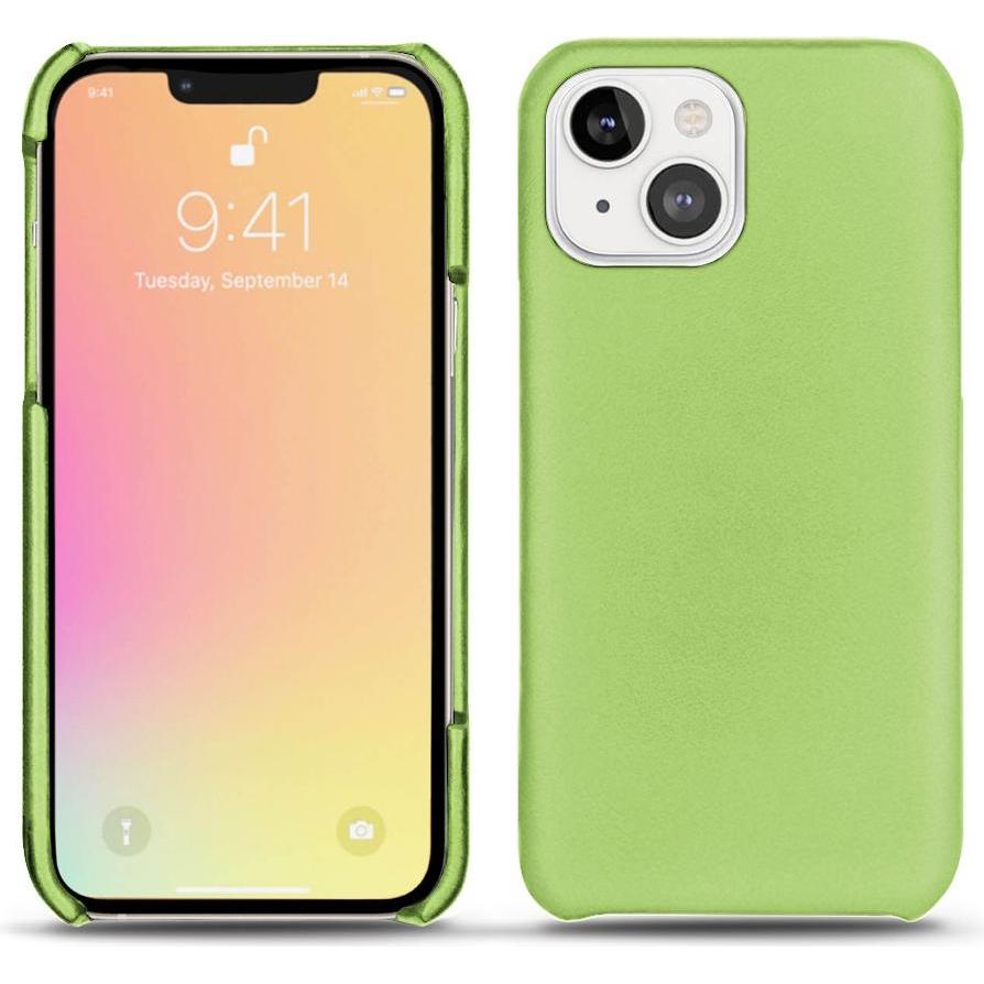 Noreve Lederschutzhülle (Apple iPhone 13 mini), Smartphone Hülle, Grün
